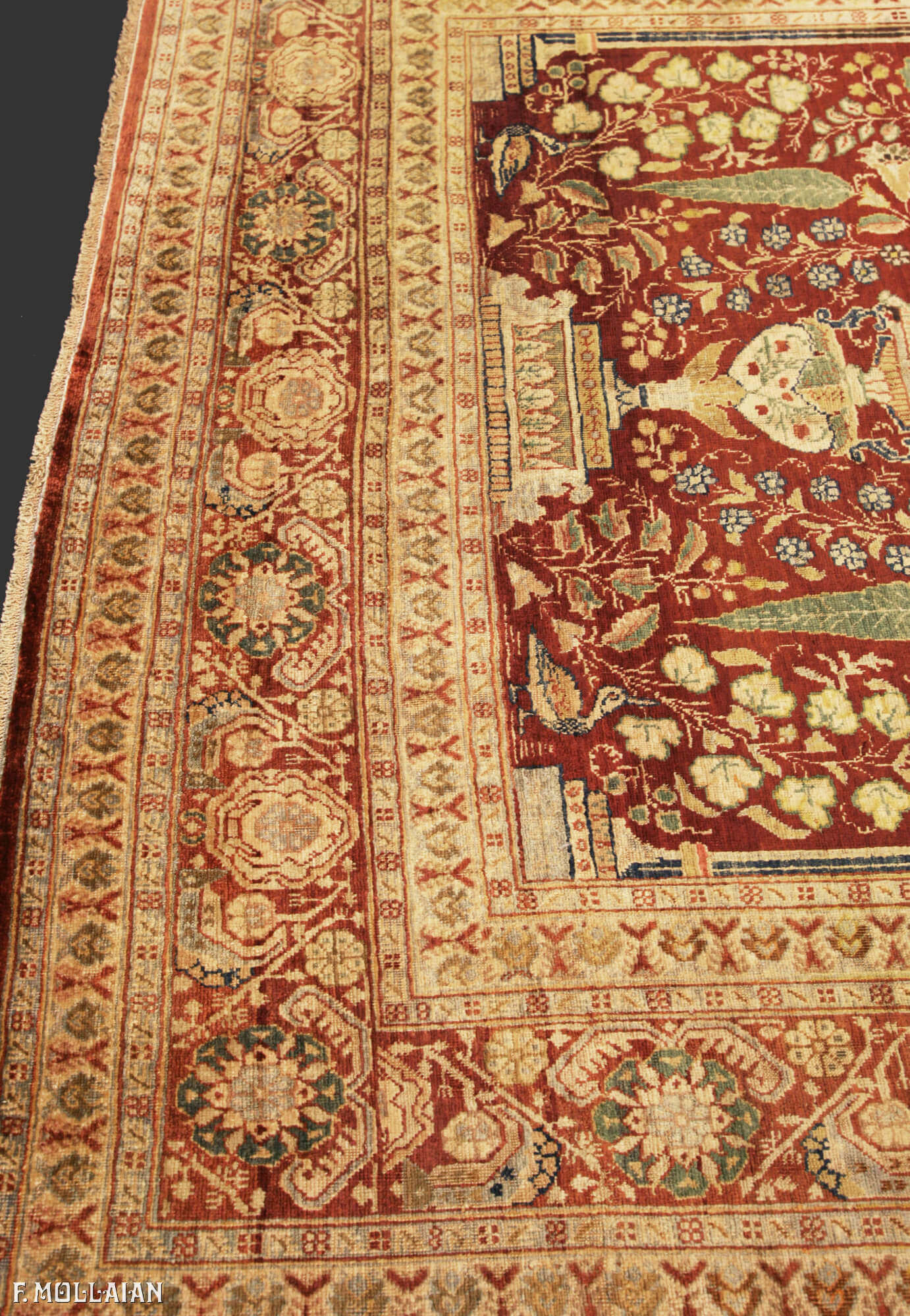 Teppich Persischer Antiker Tabriz Seide n°:62434697